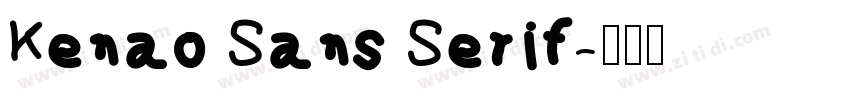Kenao Sans Serif字体转换